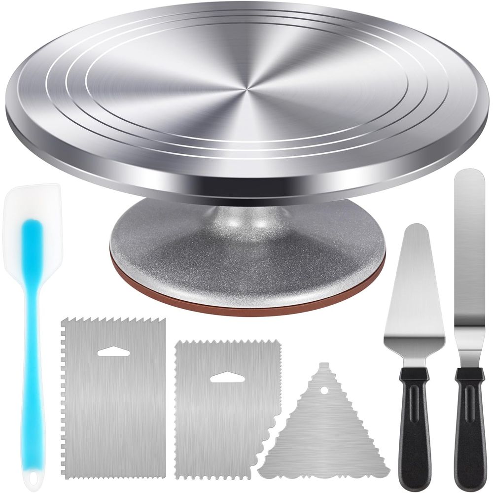 Offset Spatula Set - طقم قاعدة كيك دوارة، قاعدة دوارة