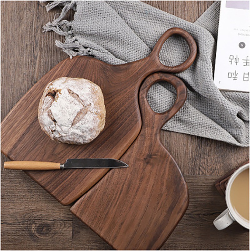 Kitchen Baking - ألواح تقطيع صلبة من الجوز الأسود،
