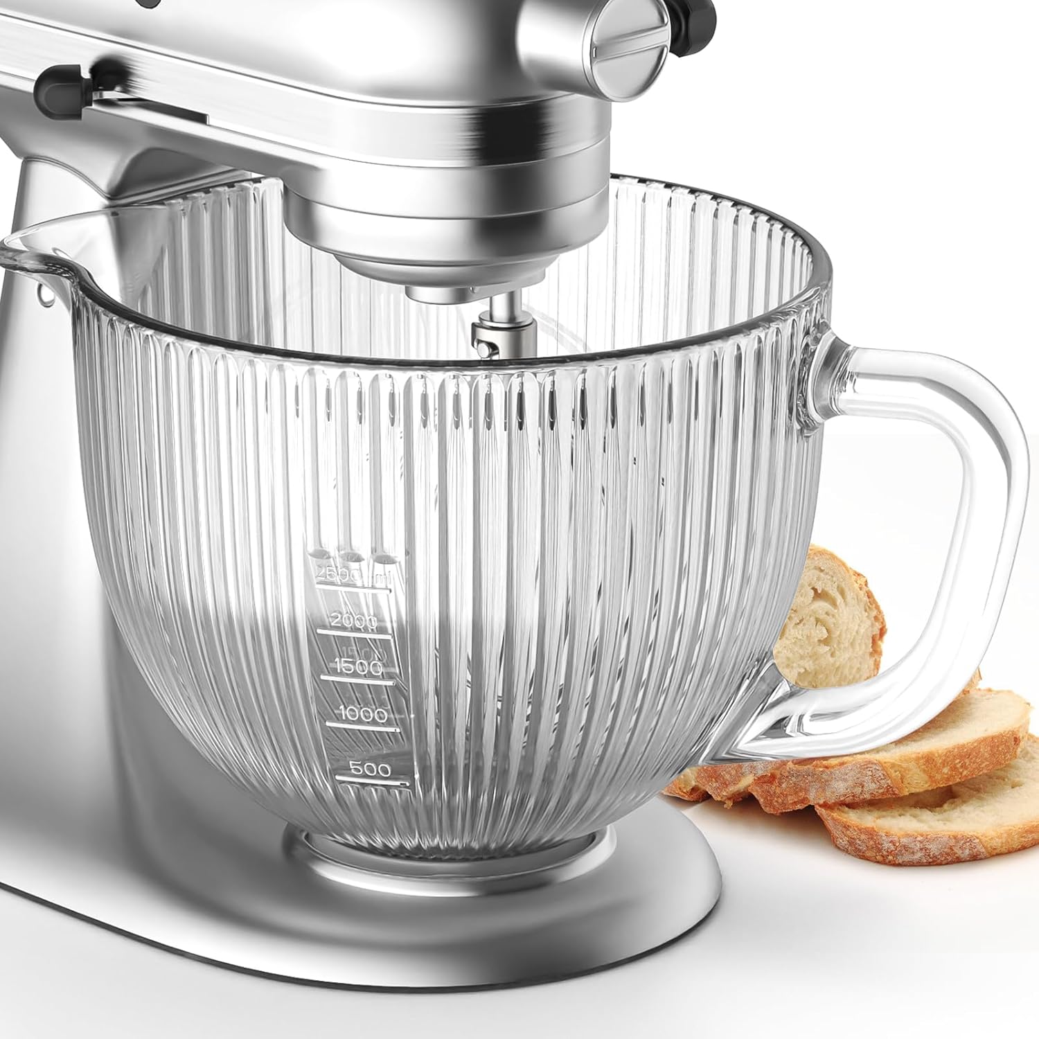 Stand Mixer Bowl - وعاء زجاجي GVODE لخلاط كيتشن ايد،