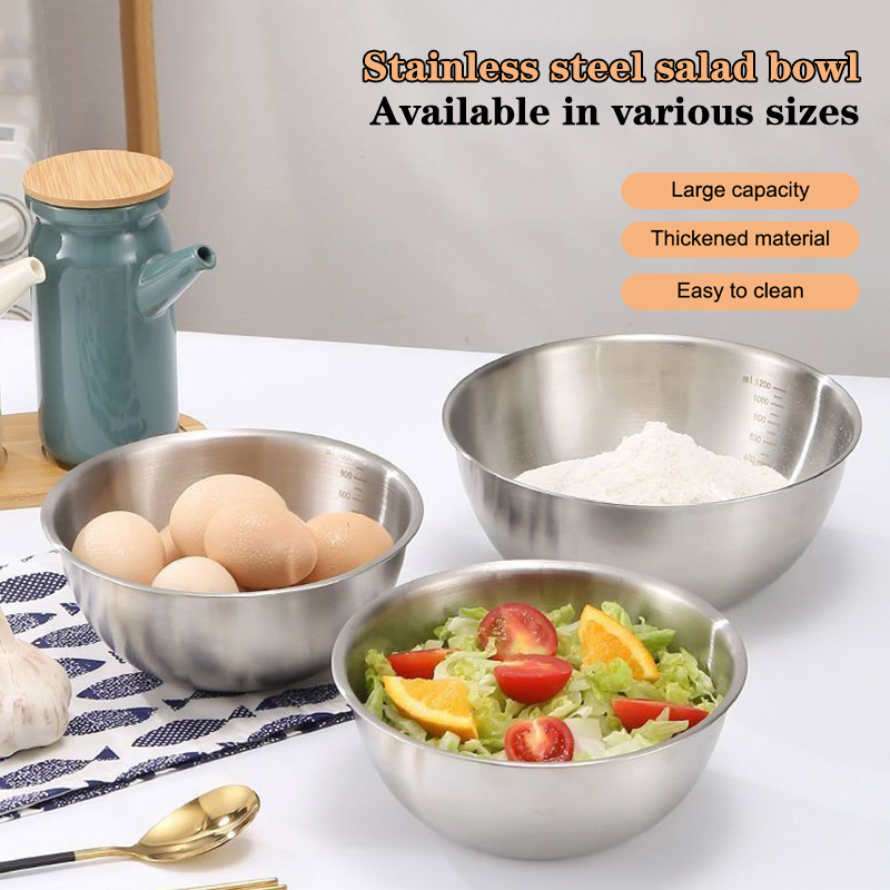 Stand Mixer Bowl - طقم وعاء من الفولاذ المقاوم للصدأ