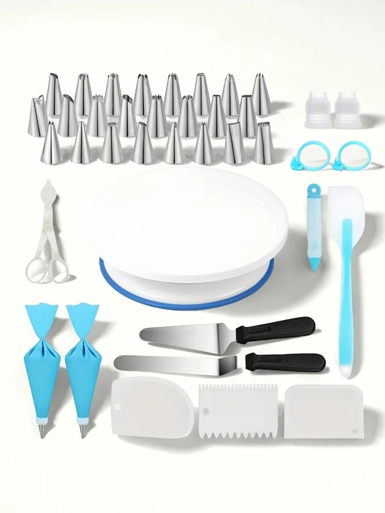 Offset Spatula Set - كعكة القرص الدوار مستوي حامل دوار