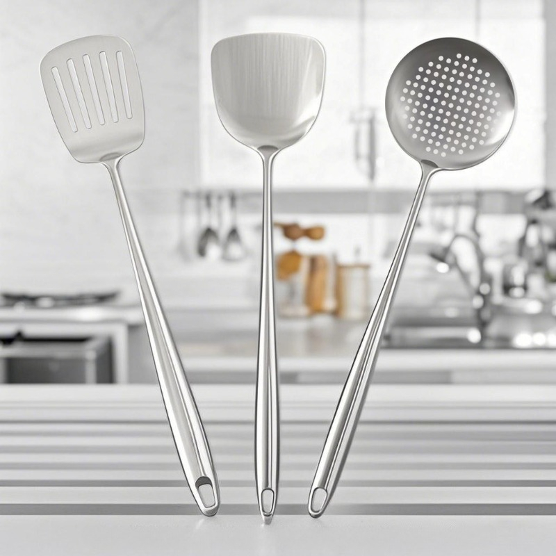 Offset Spatula Set - ملعقة طهي من الفولاذ المقاوم للصدأ،