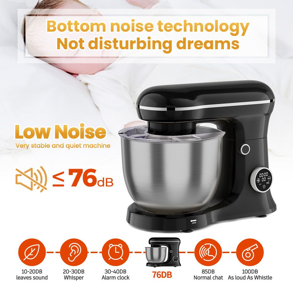 خلاط كهربائي بسعة 5 لتر، قوة 1 - مراجعة Stand Mixer Bowl وسعره