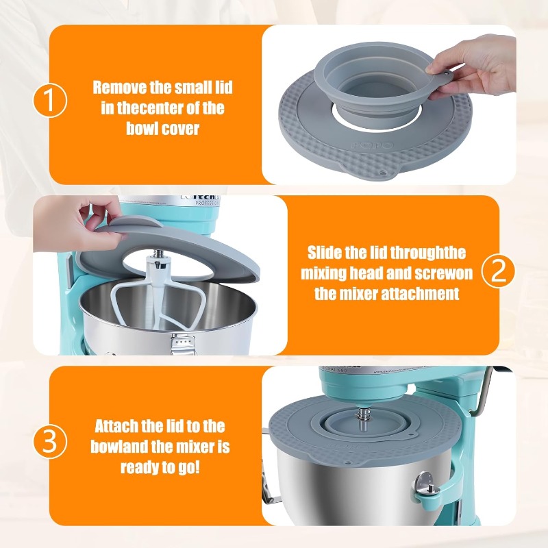 غطاء وعاء خلاط من السيليكون مت - مراجعة Stand Mixer Bowl وسعره