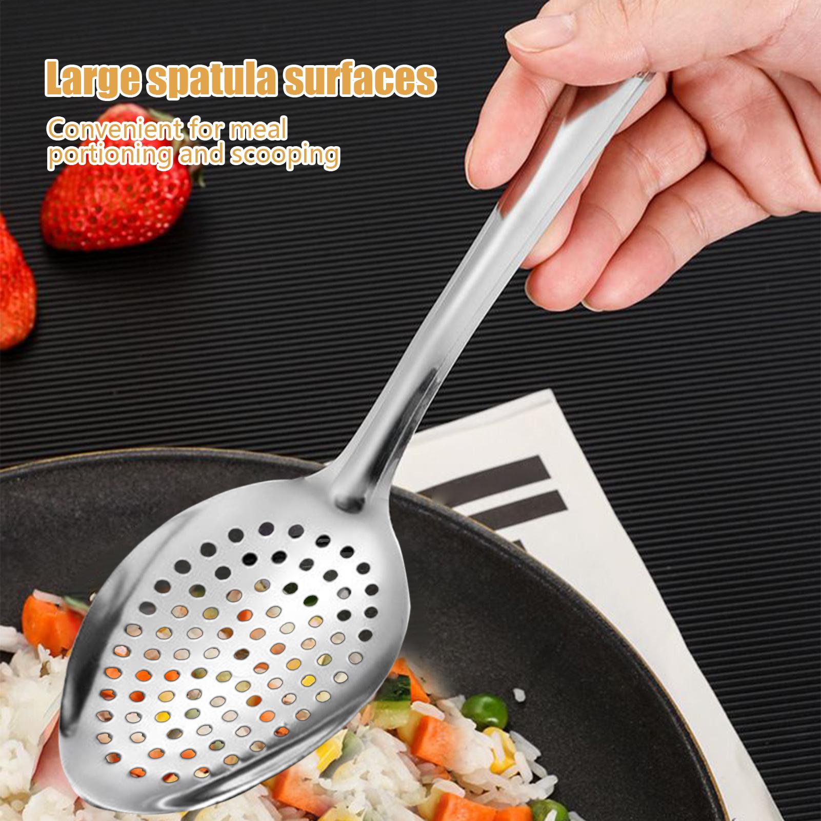 ملعقة مشقوقة من الفولاذ المقاو - مراجعة Offset Spatula Set وسعره