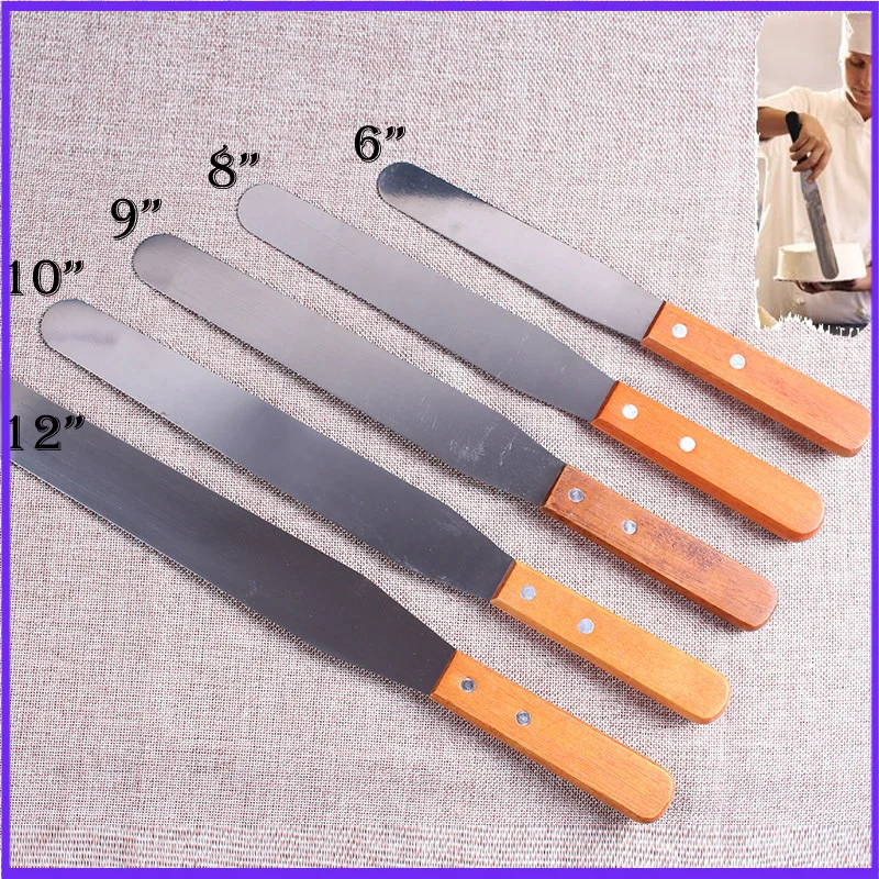 6/8/10/12 بوصة ملعقة كعكة عالي - مراجعة Offset Spatula Set وسعره