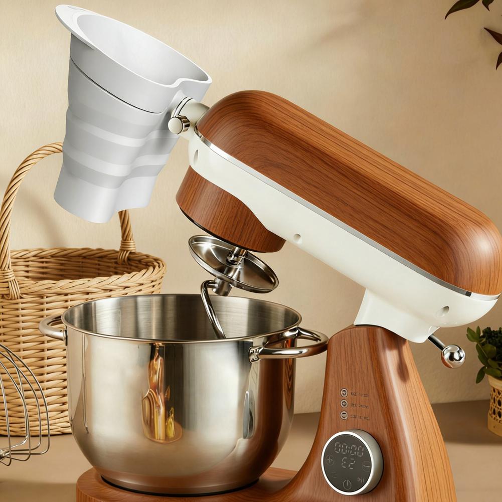قمع سيليكون لخلاط الطعام، ملحق - مراجعة Stand Mixer Bowl وسعره