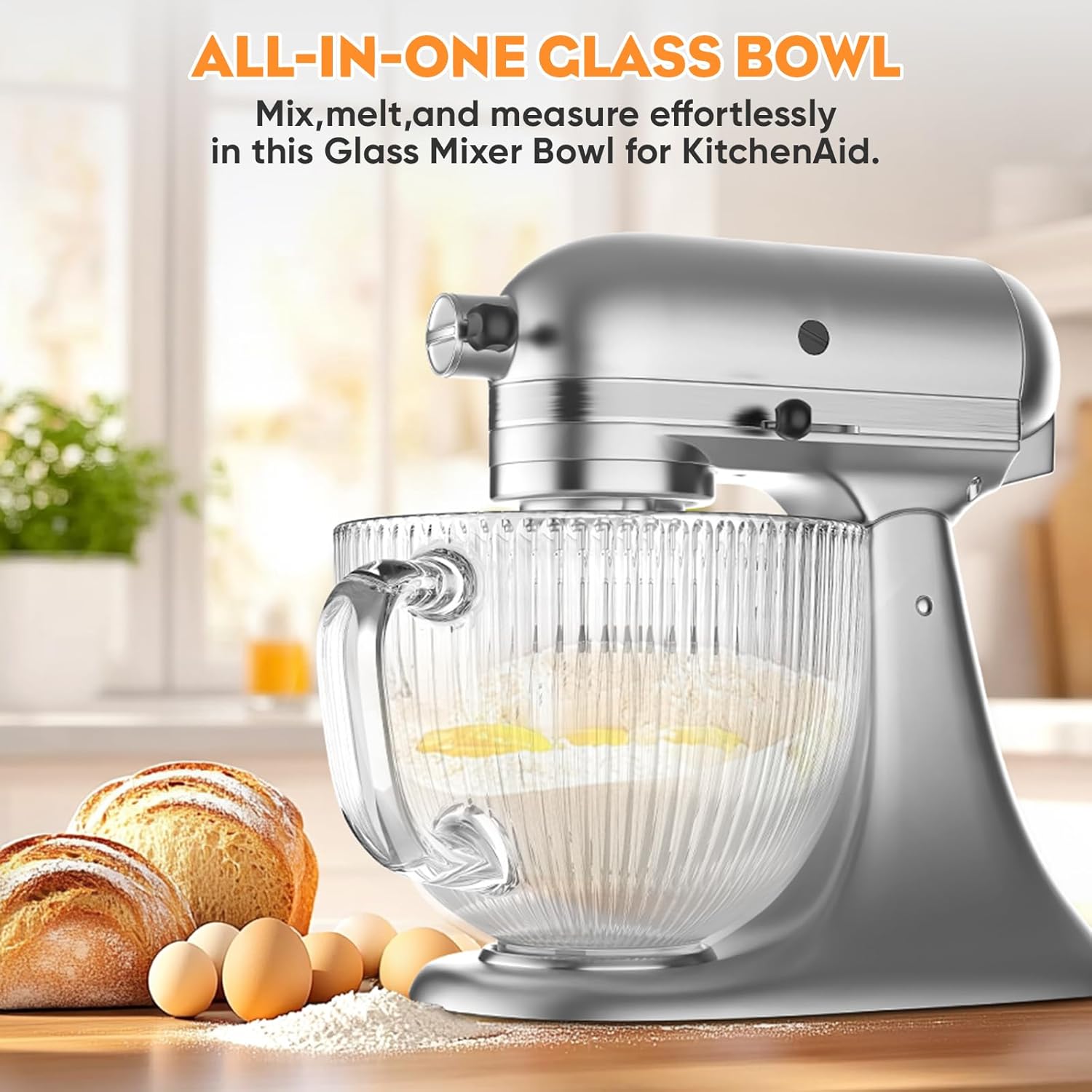 وعاء زجاجي GVODE لخلاط كيتشن ا - مراجعة Stand Mixer Bowl وسعره