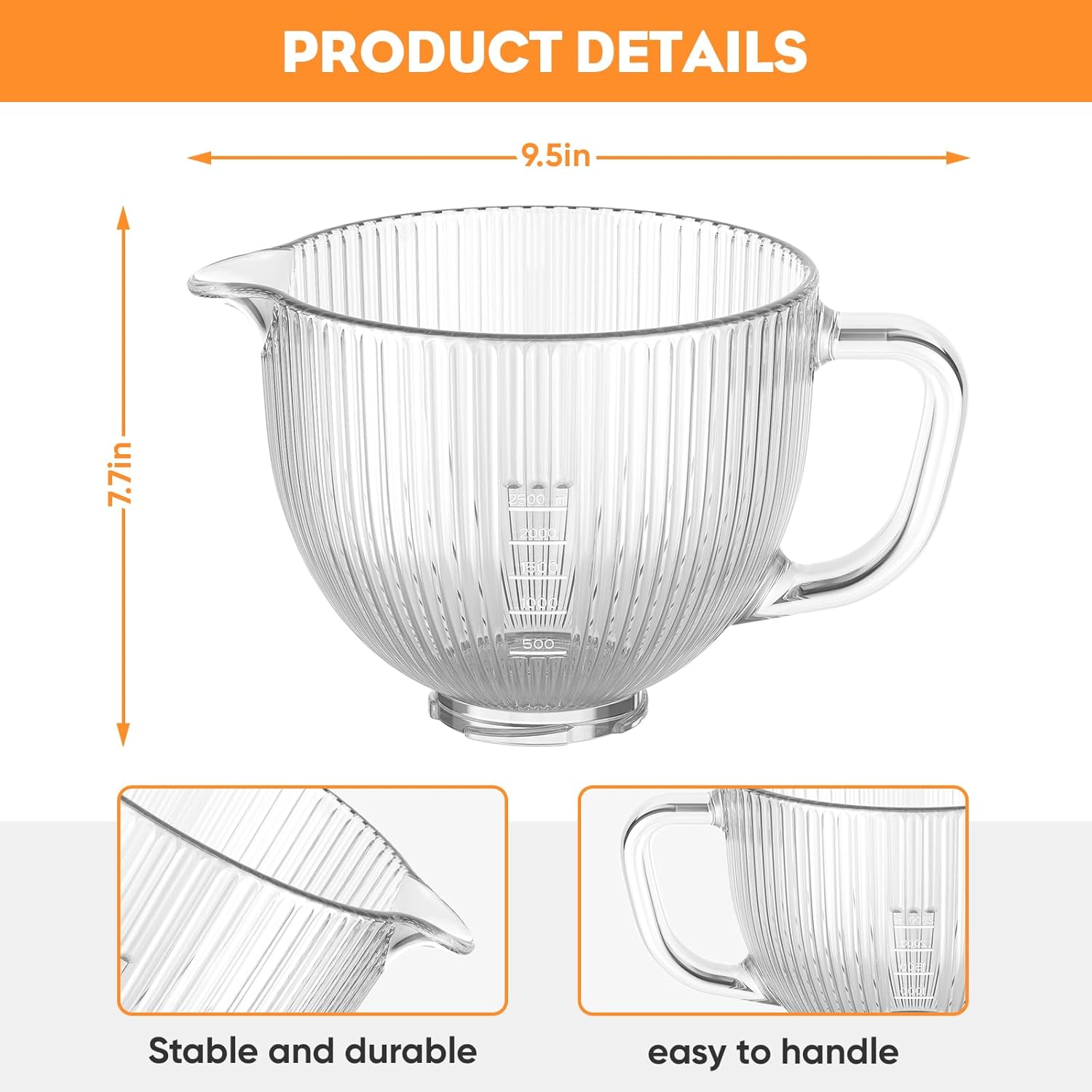 وعاء زجاجي GVODE لخلاط كيتشن ا - مراجعة Stand Mixer Bowl وسعره