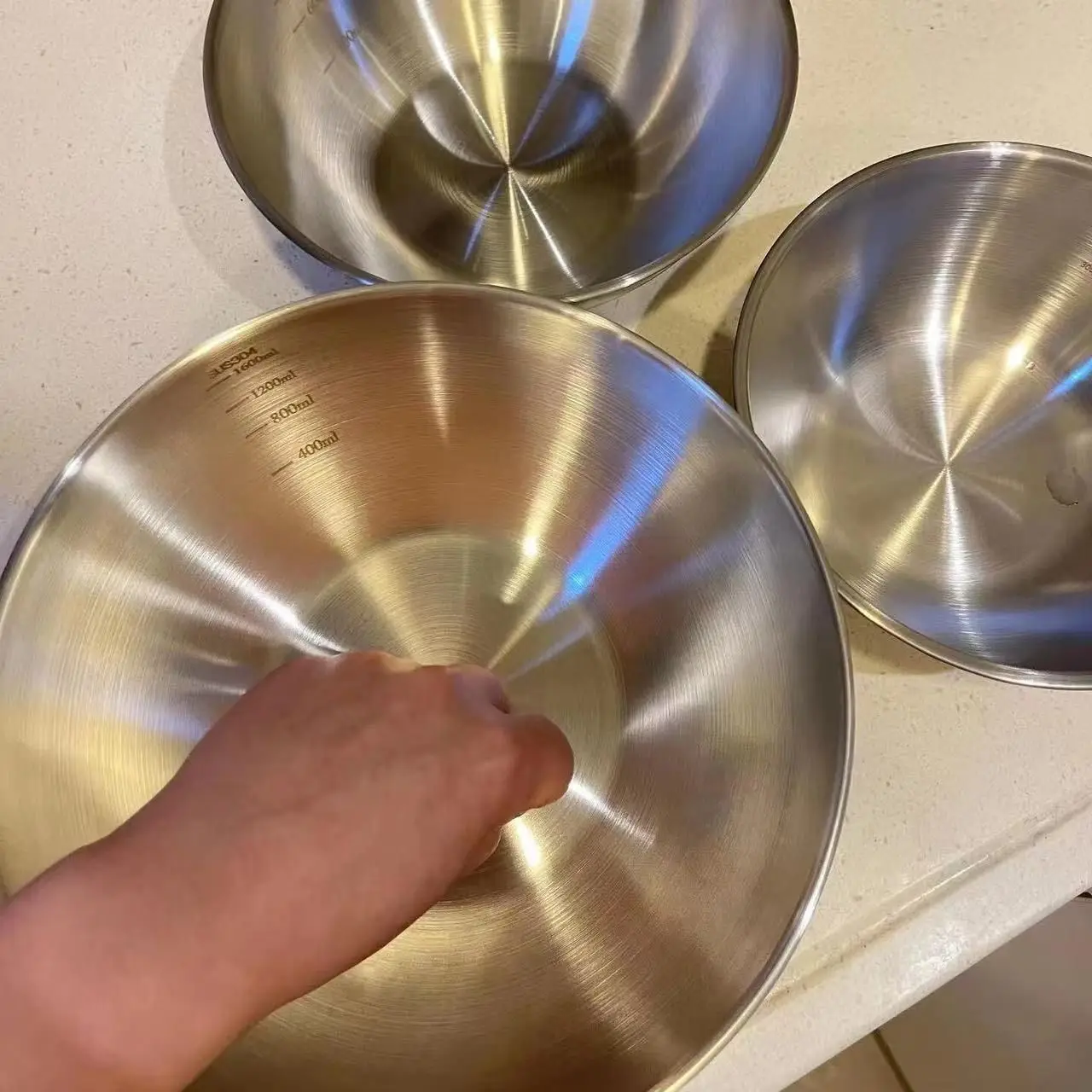 طقم أوعية ستانلس ستيل 1-3 قطع  - مراجعة Stand Mixer Bowl وسعره