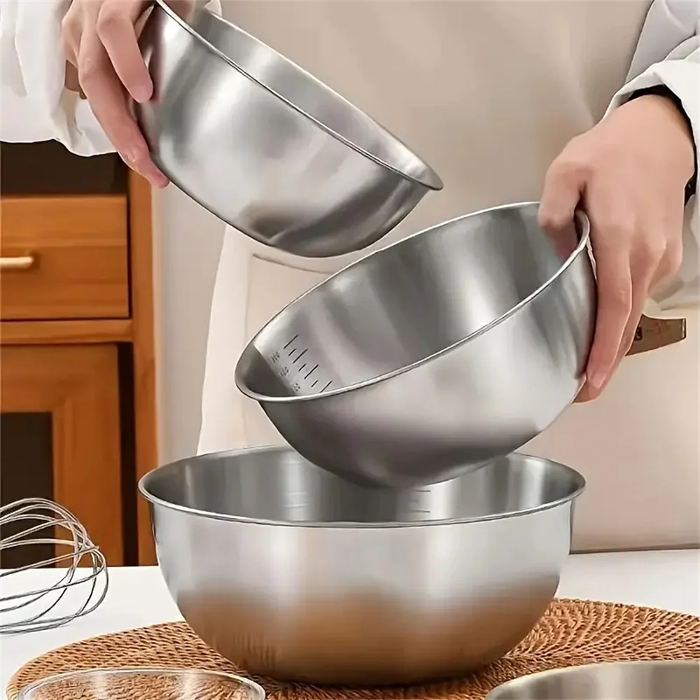 طقم أوعية ستانلس ستيل 1-3 قطع  - مراجعة Stand Mixer Bowl وسعره