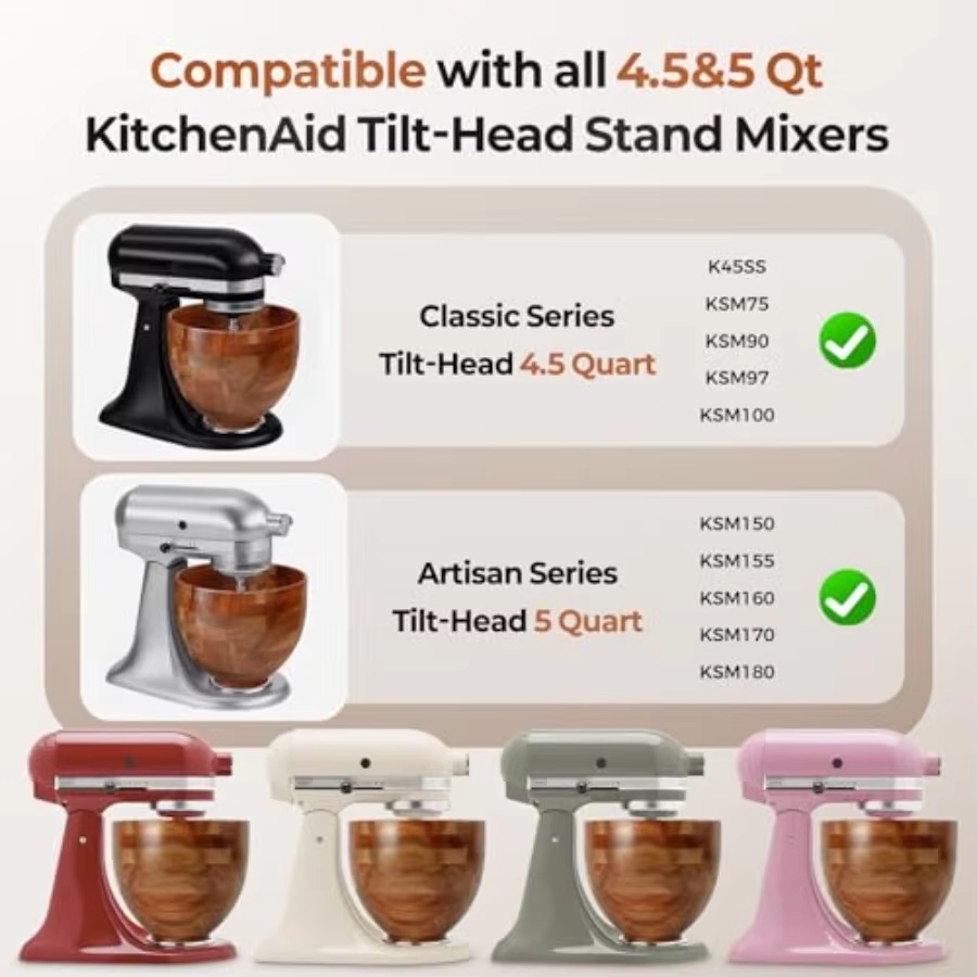 وعاء خلط لخلاط الطعام المنزلي: - مراجعة Stand Mixer Bowl وسعره