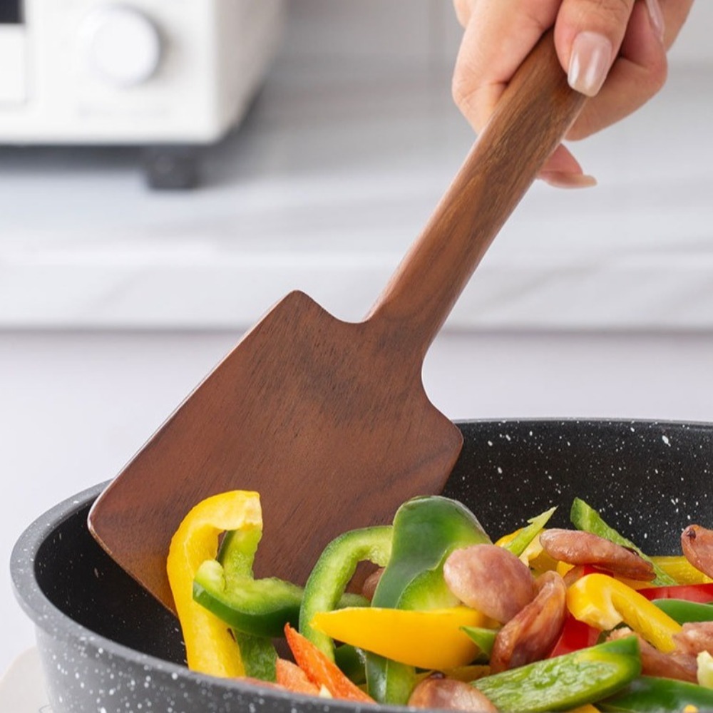 34 سنتيمتر الخشب الصلب ملعقة ا - مراجعة Offset Spatula Set وسعره